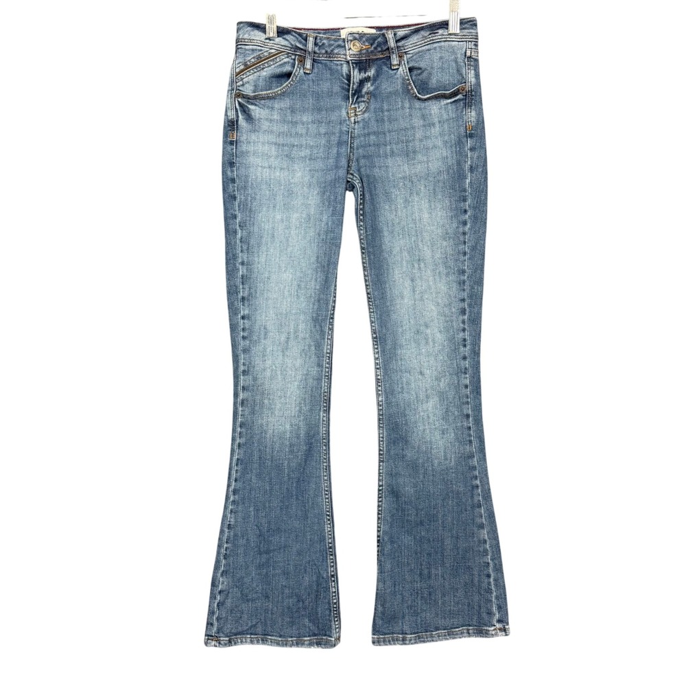 BDG Jeans‎ Womens 28W Blue Flare Low Rise Cotton Stretch Denim Urban Outfitters